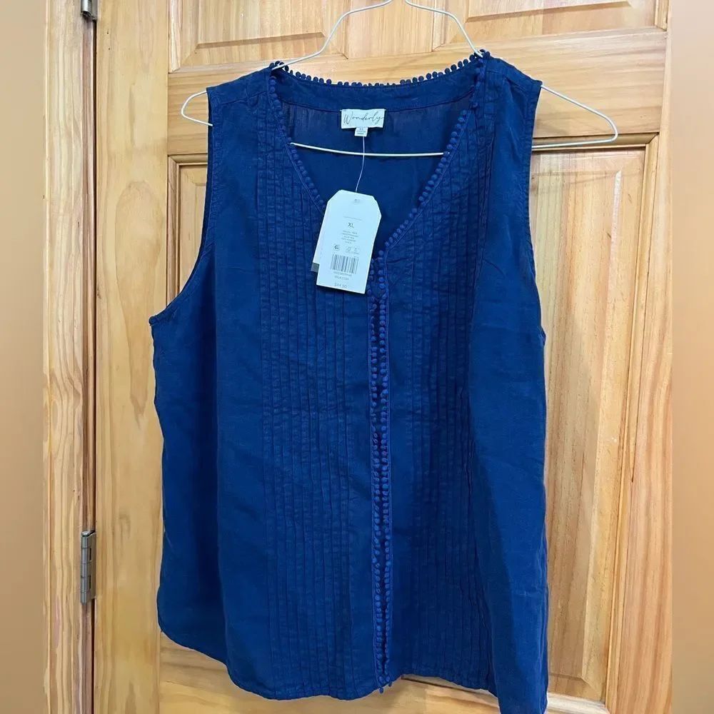 (NWT) Wonderly navy blue women’s size XL tank